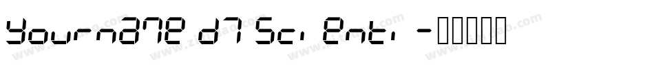 Yourname D7 Scienti字体转换